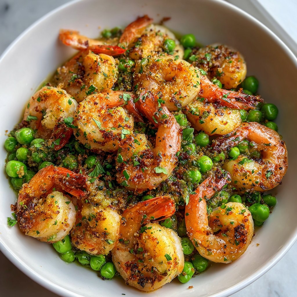 One-Pot Shrimp and Peas