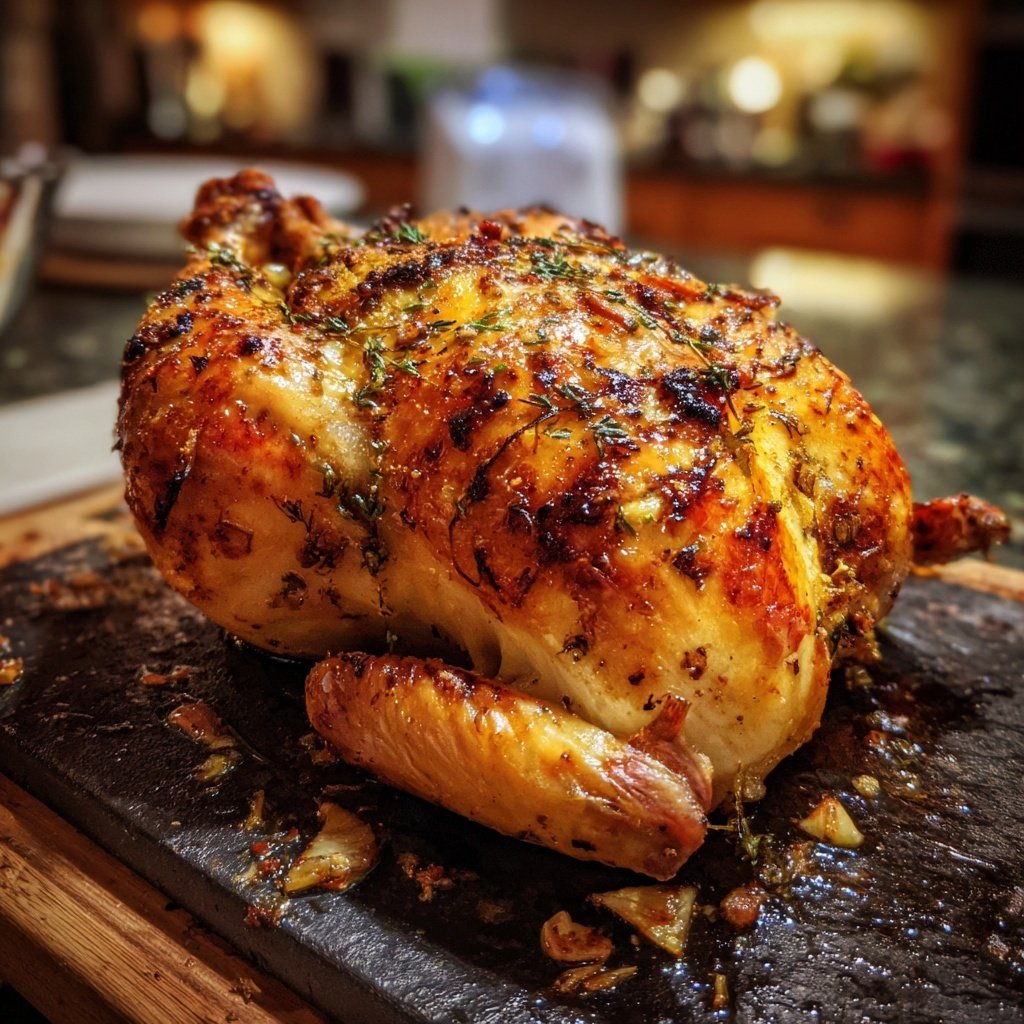 Lemon Garlic Roasted Chicken