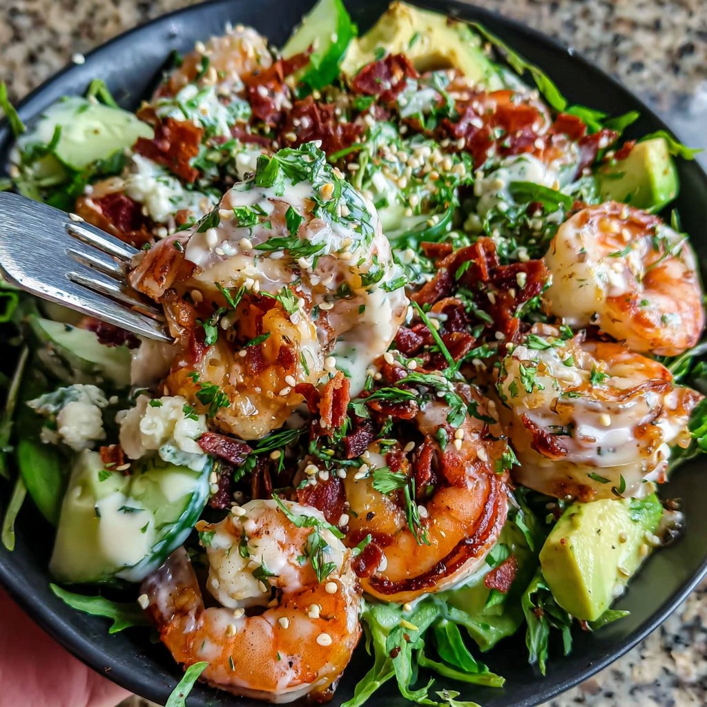 Shrimp Avocado Power Salad