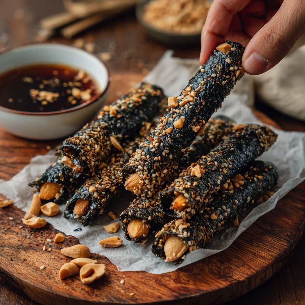 Crispy Seaweed Snack Rolls