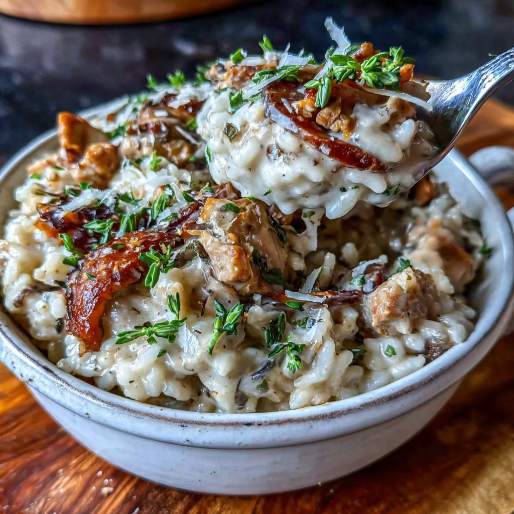 Creamy Turkey and Mushroom Risotto