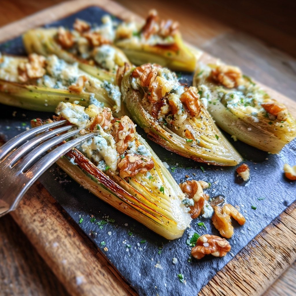 Stuffed Endive with Blue Cheese