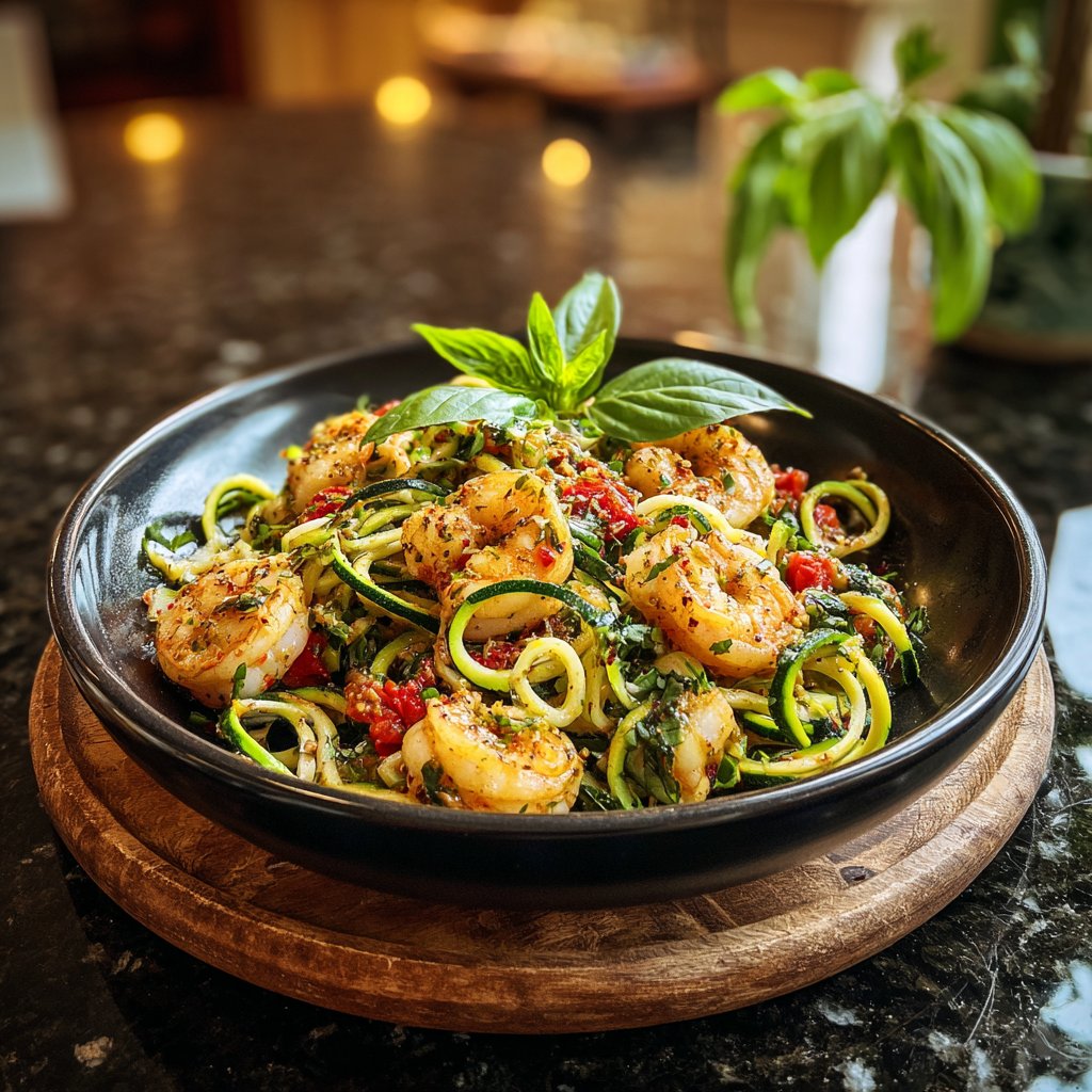 Shrimp and Zucchini Pasta Salad